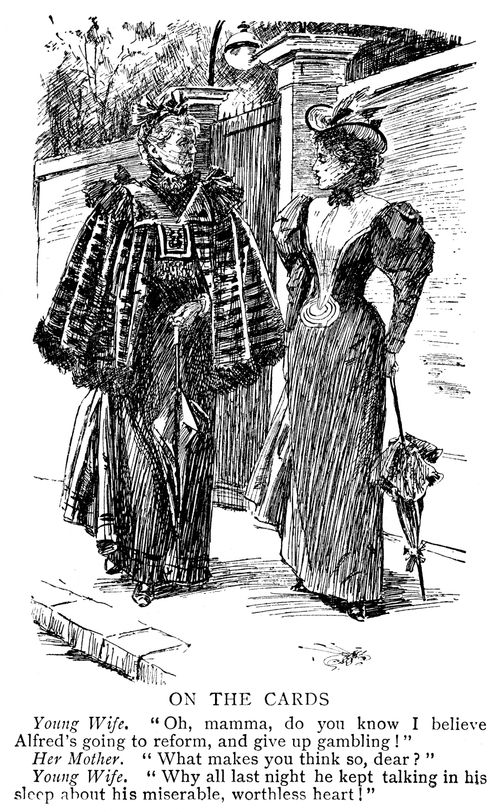 Young wife talking to her mother about her husband's gambling habit.