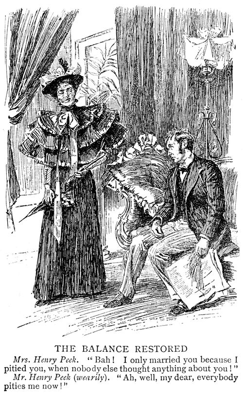 Wife tells husband she only married him because she pitied him and he replies that everyone pities him now.