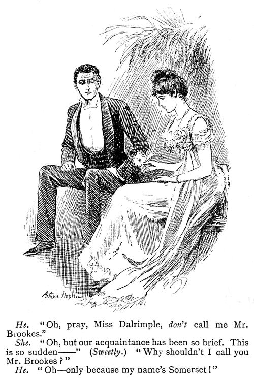 Young man talking to a young lady.