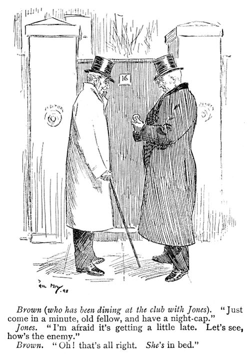 Man inviting a friend back from the club.