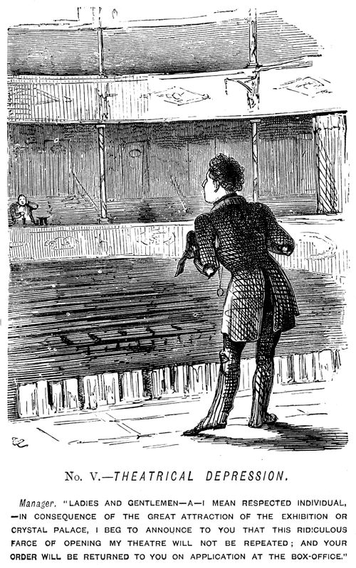 Memorials of The Great Exhibition - 1851. No. V. - Theatrical depression.