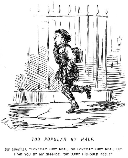 Boy singing a love song