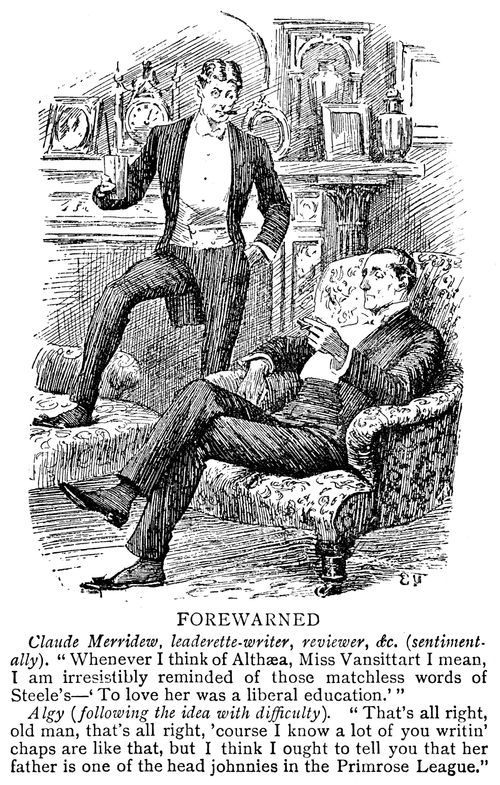Literary man talking about a girl