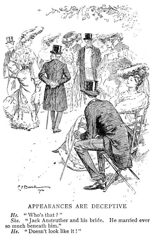 A short man with a tall wife is said to have married beneath him.