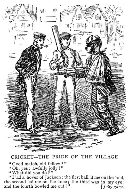 Cricketer battered after facing an over from a fast bowler.