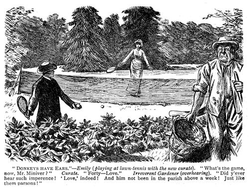 Gardener misunderstands the phrase 'forty-love'.