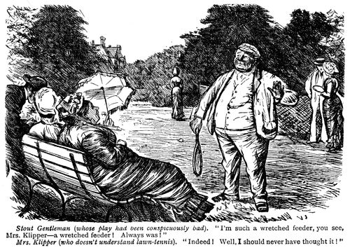 Stout gentleman declares himself a 'wretched feeder'.