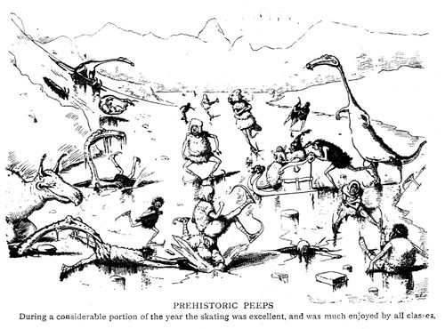 Prehistoric ice skating.