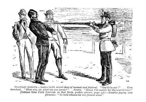 Military ardour.