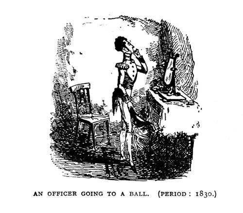 An Officer going to a Ball.