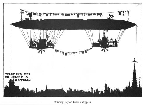 Washing Day on Board a Zeppelin