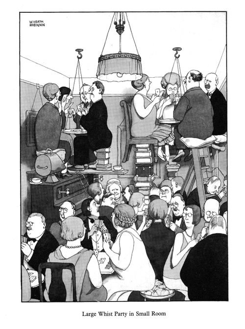 Large Whist Party in Small Room