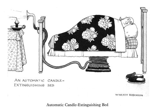 Automatic Candle-Extinguishing Bed
