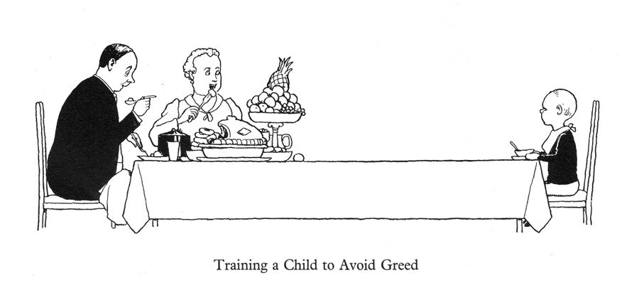 Training a Child to Avoid Greed