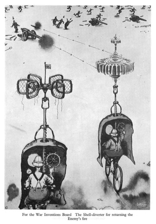 For the War Inventions Board: The Shell-diverter for returning the enemy's fire.