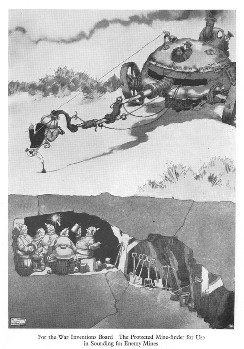 For the War Inventions Board; The Protected Mine-finder for Use in Sounding for Enemy Mines.