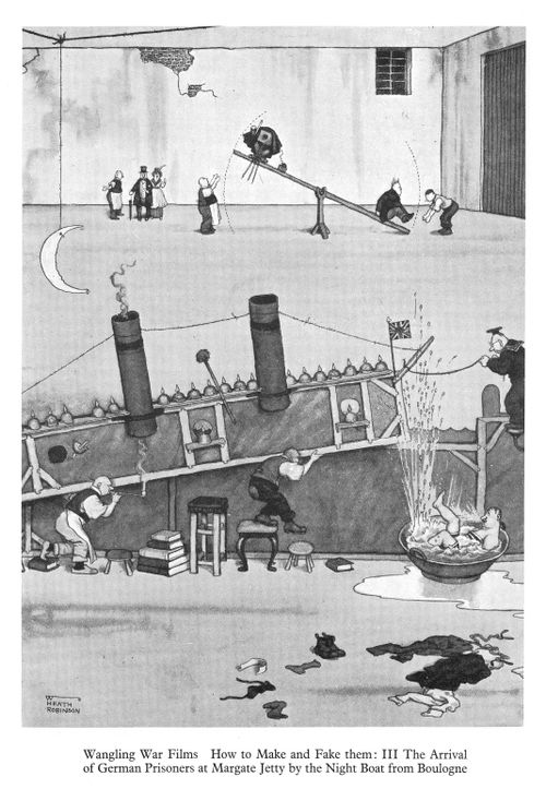 Wangling War Films How to Make and Fake Them: III The Arrival of German prisoners at Margate Jetty by the Night boat from Boulogne.
