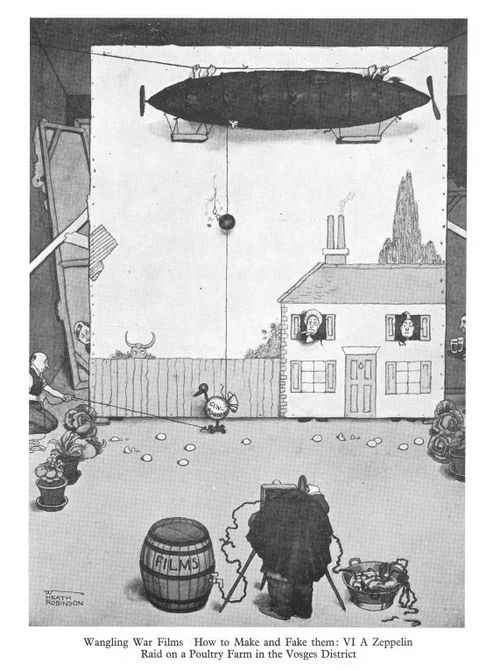 Wrangling War Films How to make and Fake them: VI A Zeppelin Raid on a Poultry Farm in the Vosges District