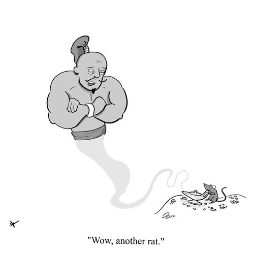 "Wow, another rat."