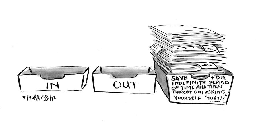 In/Out/Saved for Indefinite Period of Time Boxes