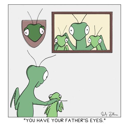 "You have your father's eyes."
