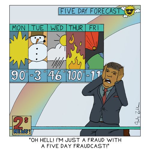 "Oh hell! I'm just a fraud with a five day fraudcast!"