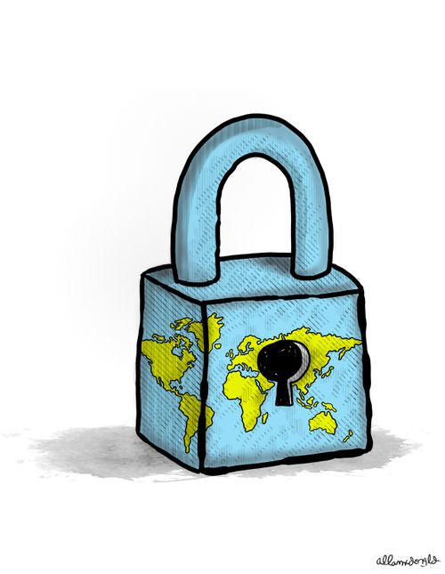 The world on lockdown