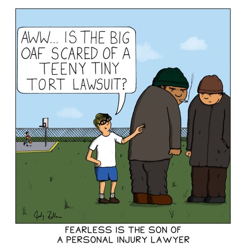Fearless is the son of a personal injury lawyer