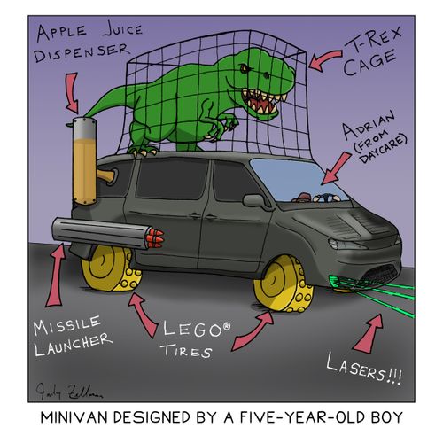Minivan Designed By a Five-Year-Old Boy