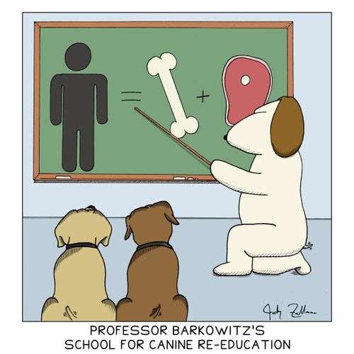 Professor Barkowitz's school for Canine re-education