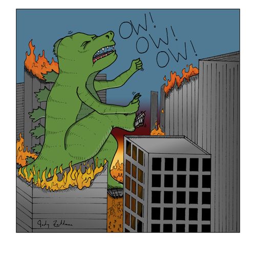 "Ow! Ow! Ow!"