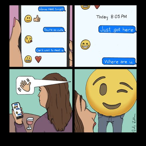 First date with an emoticon