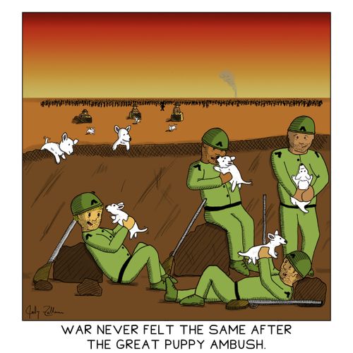 War never felt the same after the Great Puppy Ambush.