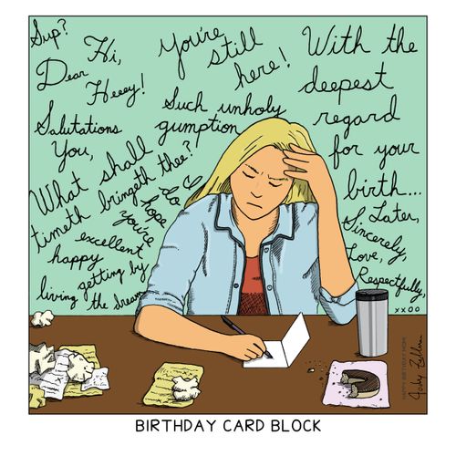 Birthday Card Block.