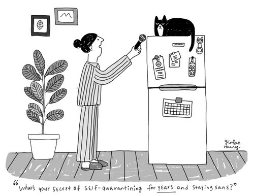 "What's your secret of self-quarantining for YEARS and staying sane?"