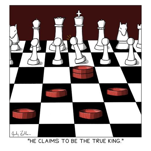 "He claims to be the true king."