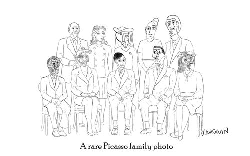 A rare Picasso family photo.