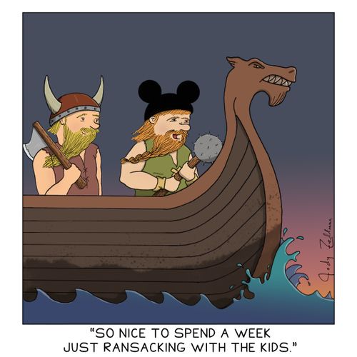 "So nice to spend a week just ransacking with the kids."