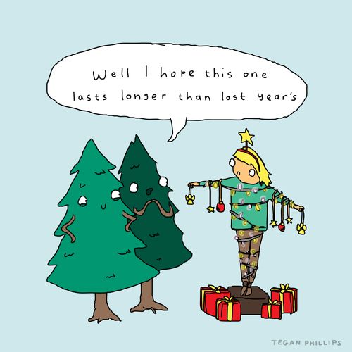 "Well I hope this one lasts longer than last year's."