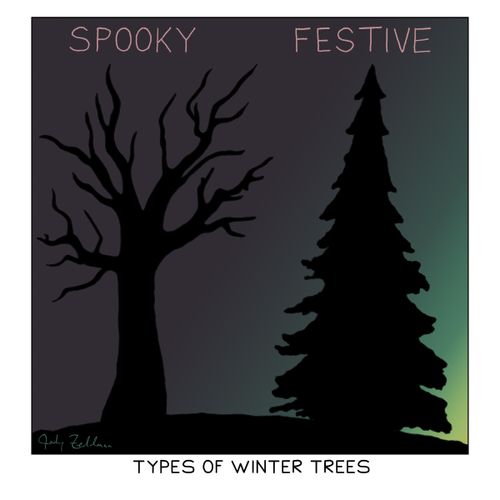 Types of Winter Trees.