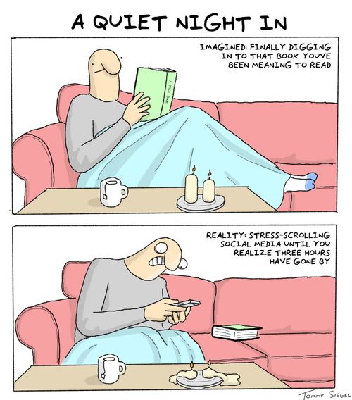 A Quiet Night In: Imagined vs. Reality.