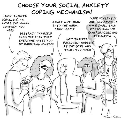 Choose your social anxiety coping mechanism!