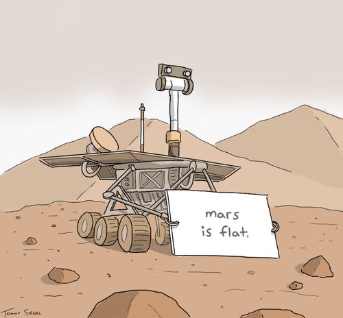 mars is flat.