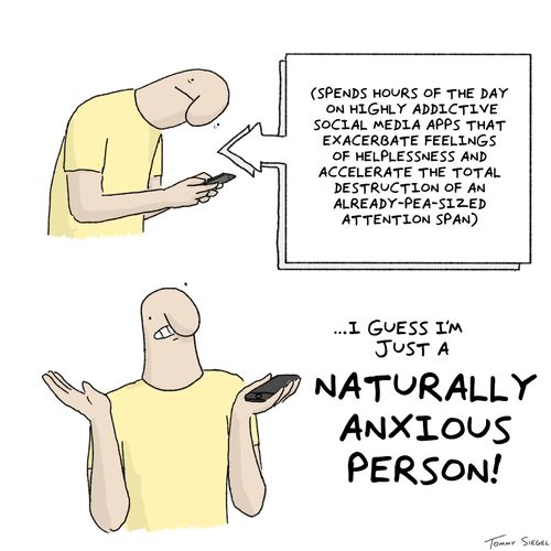 "...I guess I'm just a naturally anxious person!"
