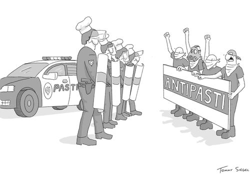 Antipasti protest. 
