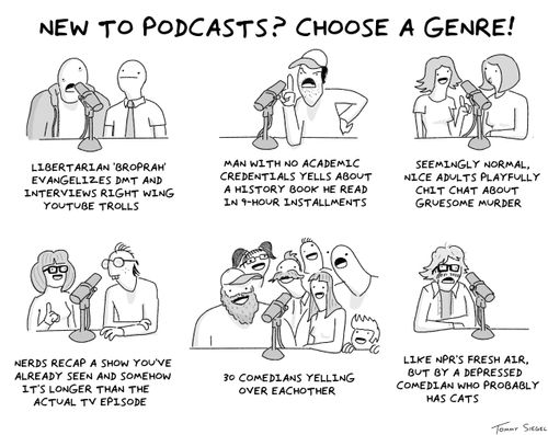 New to podcasts? Choose a genre!