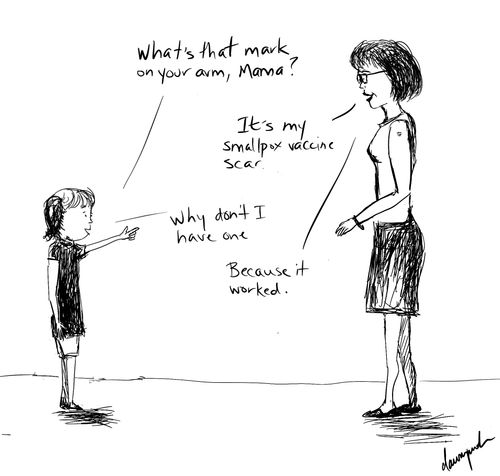 "What's that mark on your arm, Mama?"