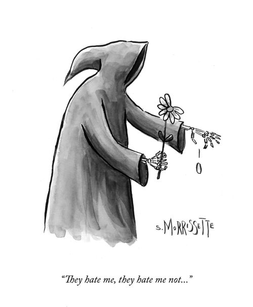 "They hate me, they hate me not. . ."
