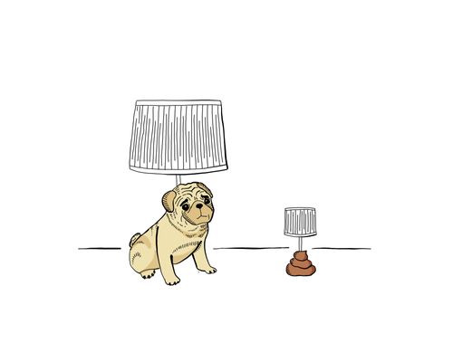 Pug Lamp