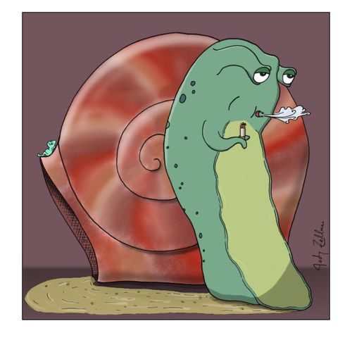 Smoking Snail